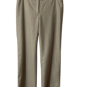 Ann Taylor Signature Series Beige Dress Pants with stripes.